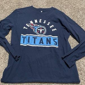 Tennessee Titans Men’s Large Fanatics long sleeve T-shirt  Football NFL Blue Red